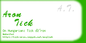 aron tick business card